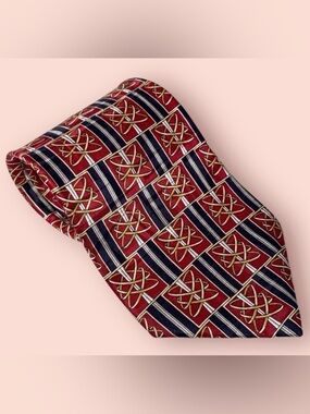 3/$10 Oscar de la Renta Tie 58” 100% Silk Gold Rings